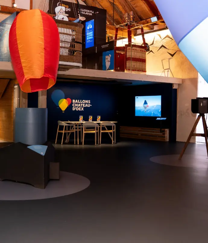 Musée de l'Espace Ballon Château-d’Œx équipé d’affichage dynamique et de technologies interactives par Hubgrade